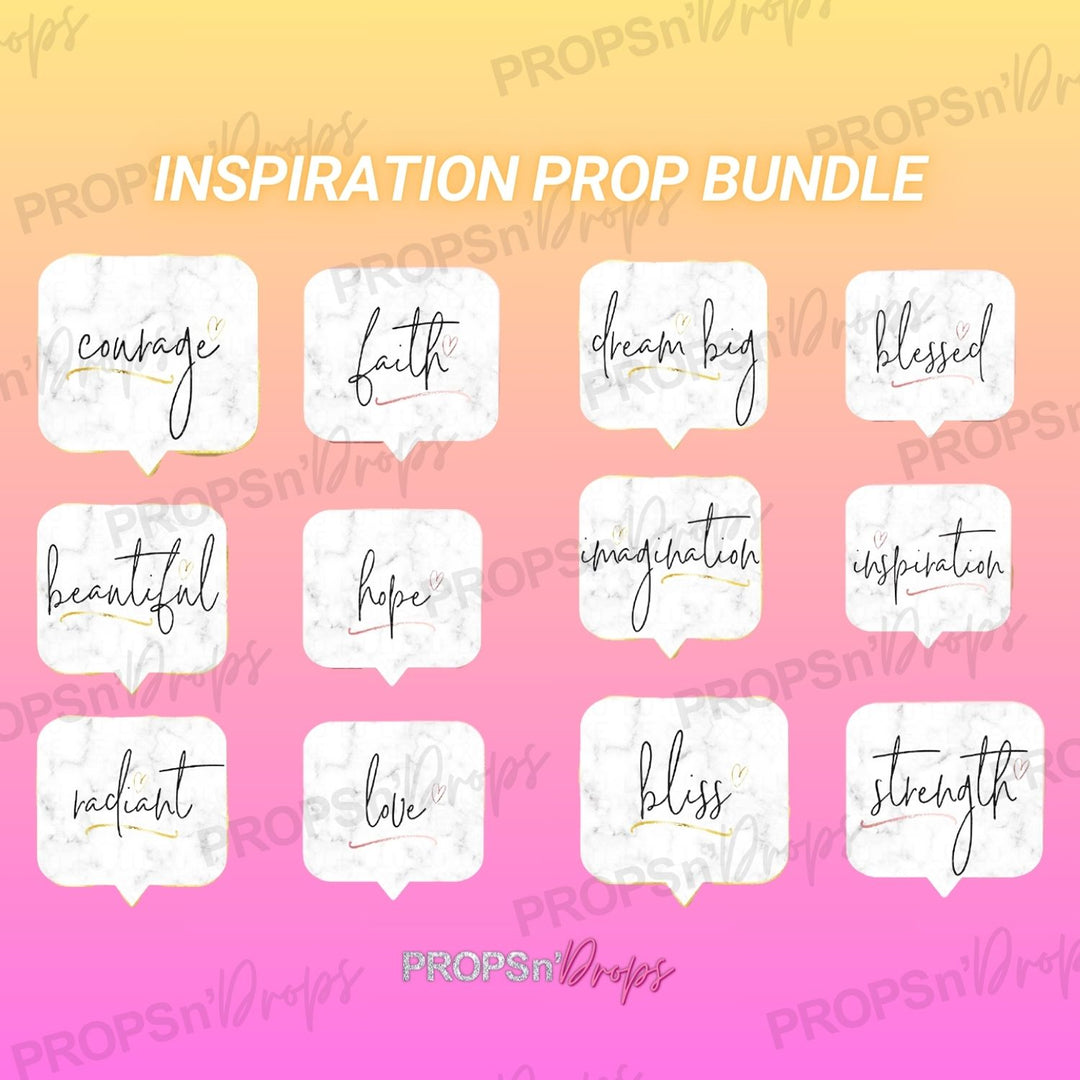 Inspiration Photo Booth Prop Bundle