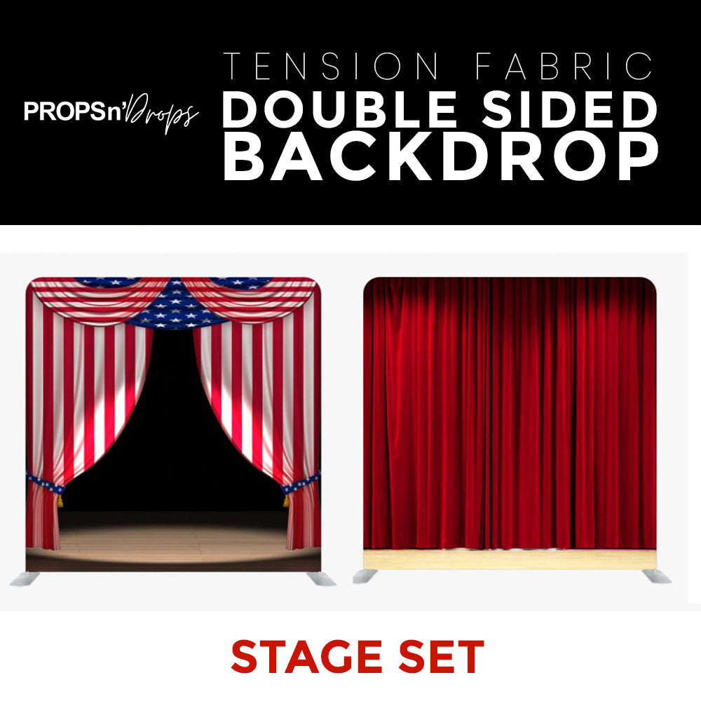 Stage Set1 Double Sided Tension Fabric Photo Booth Backdrop