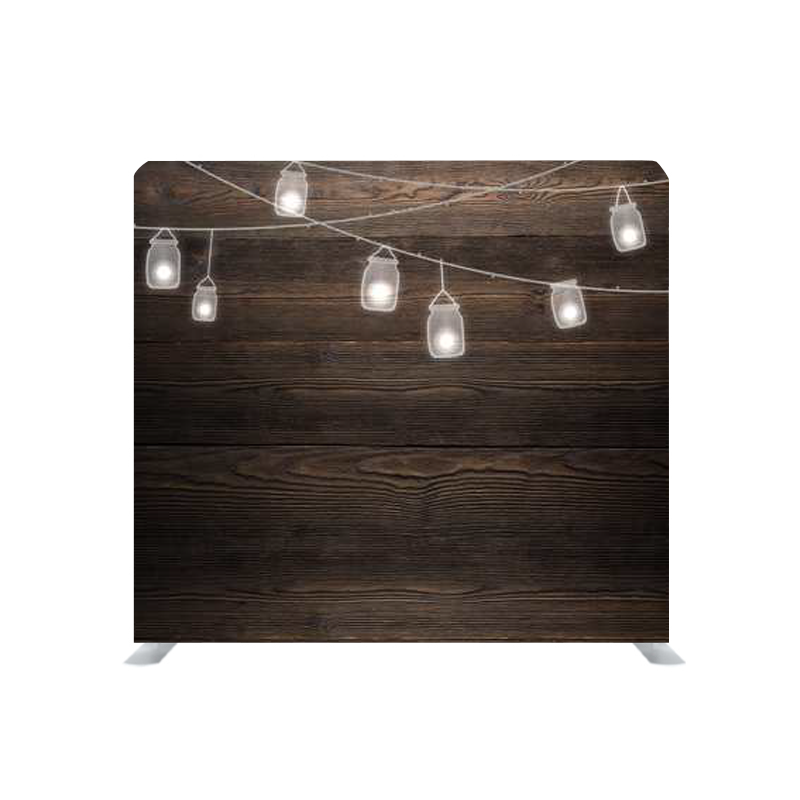 Rustic 30-35: Double-Sided Tension Fabric Photo Booth Backdrop