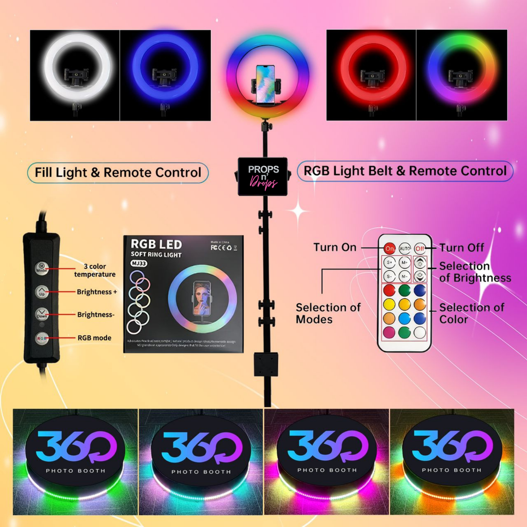 32" LED Automatic 360 Photo Booth