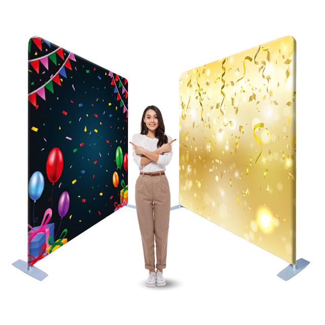 Celebration 29-66: Double-Sided Tension Fabric Photo Booth Backdrop