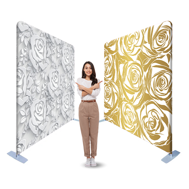 Floral 55-107: Double-Sided Tension Fabric Photo Booth Backdrop