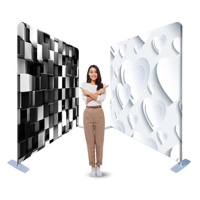 Geometric 18-32: Double-Sided Tension Fabric Photo Booth Backdrop