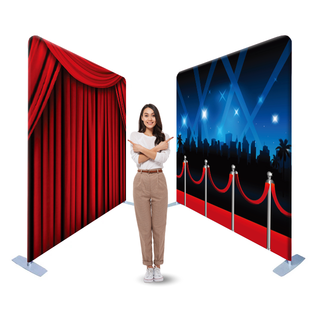 Lights 7-225: Double-Sided Tension Fabric Photo Booth Backdrop